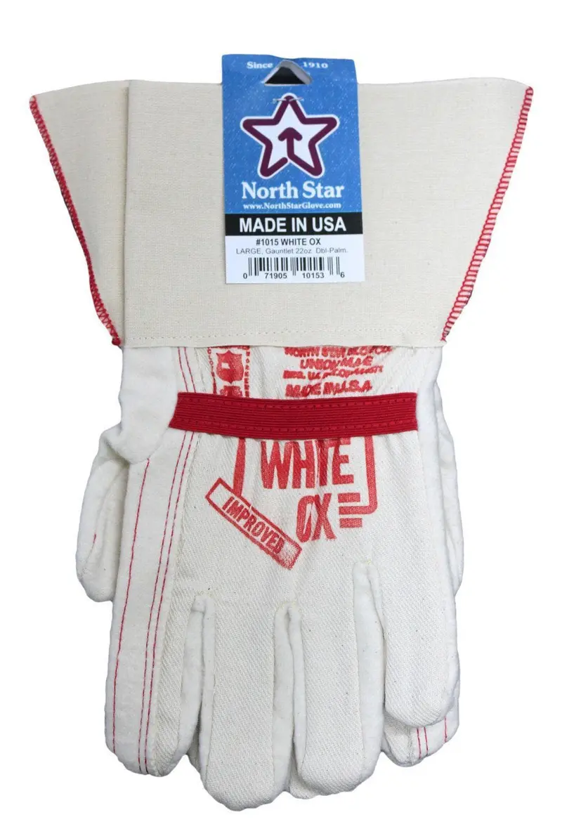 North Star White Ox Gauntlet Cuff Gloves #1015 1