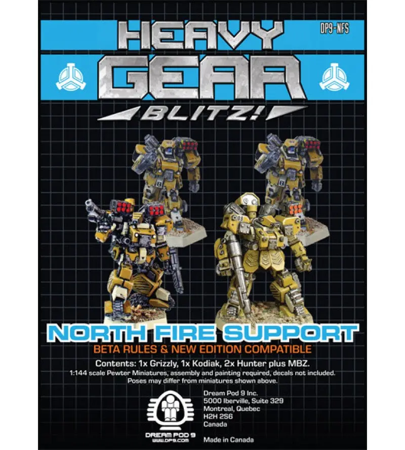 Northern Fire Support Squad (4 Minis: 1X Grizzly, 1X Kodiak, 2X Hunter) 1