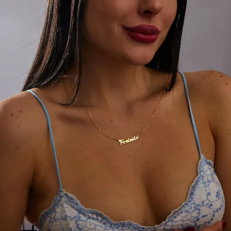 Novel Fashion Customizable Name Design Versatile Necklace 4