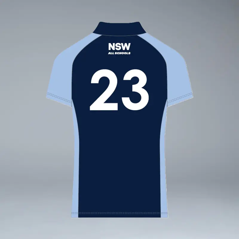 Nsw All Schools Female Short Sleeve Navy Playing Polo 2