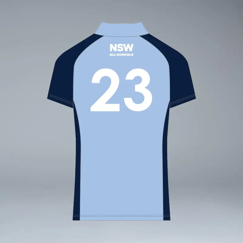 Nsw All Schools Female Short Sleeve Sky Blue Playing Polo 2