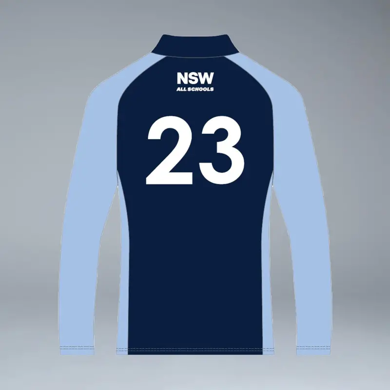 Nsw All Schools Unisex Long Sleeve Navy Playing Polo 2