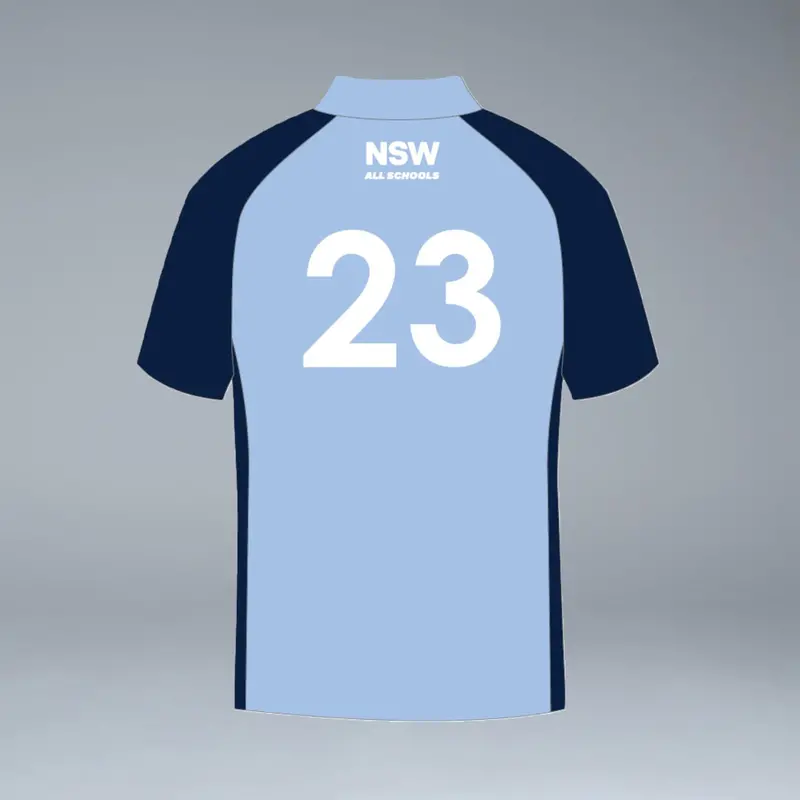 Nsw All Schools Unisex Short Sleeve Sky Blue Playing Polo 2
