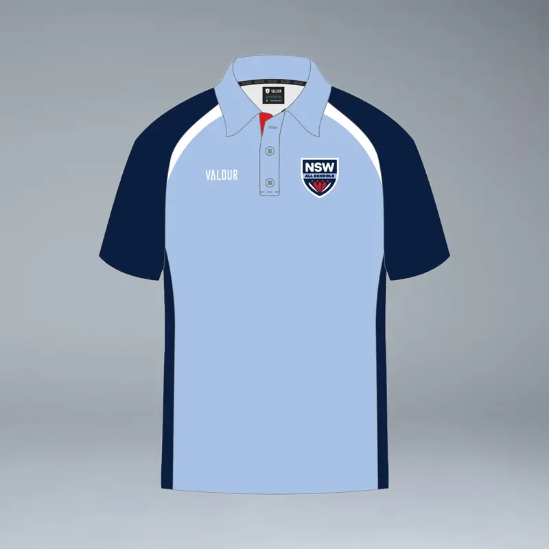 Nsw All Schools Unisex Short Sleeve Sky Blue Playing Polo 3