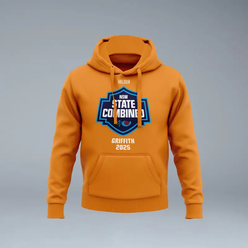 Nsw Athletics State Combined Orange Hoodie 1