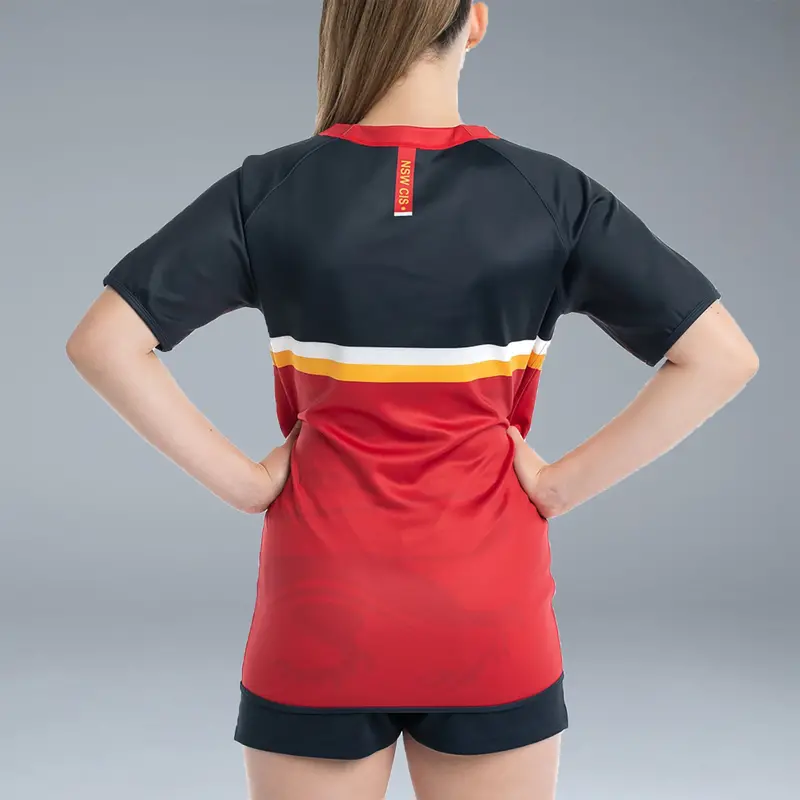 Nsw Cis Rugby Union Secondary Jersey - Red 2