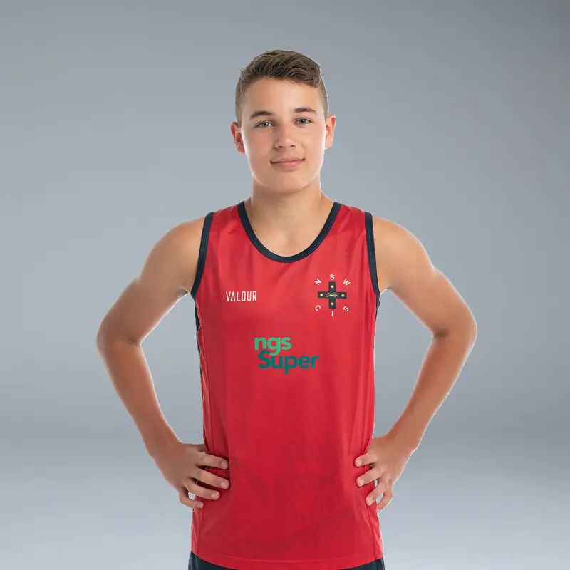 Nsw Cis Volleyball / Touch Red Singlet 1