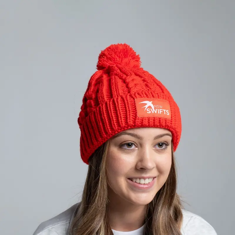 Nsw Swifts Cable Knit Beanie 1