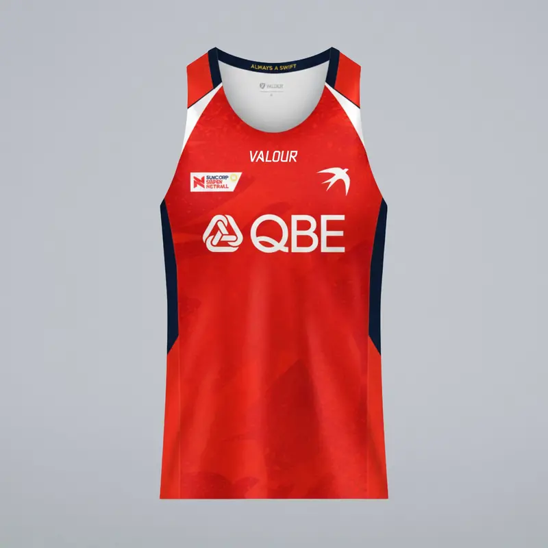 Nsw Swifts Red Training Singlet 2