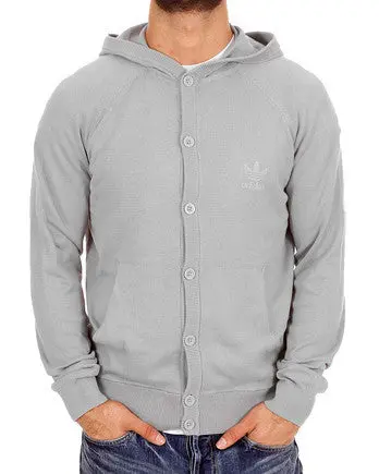 O57872 Adidas Men's Hooded Knit Cardigan 1