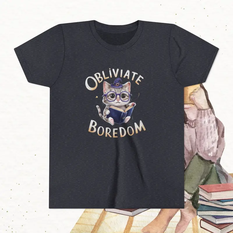 Obliviate Boredom Youth Heavy Cotton T-Shirt 10