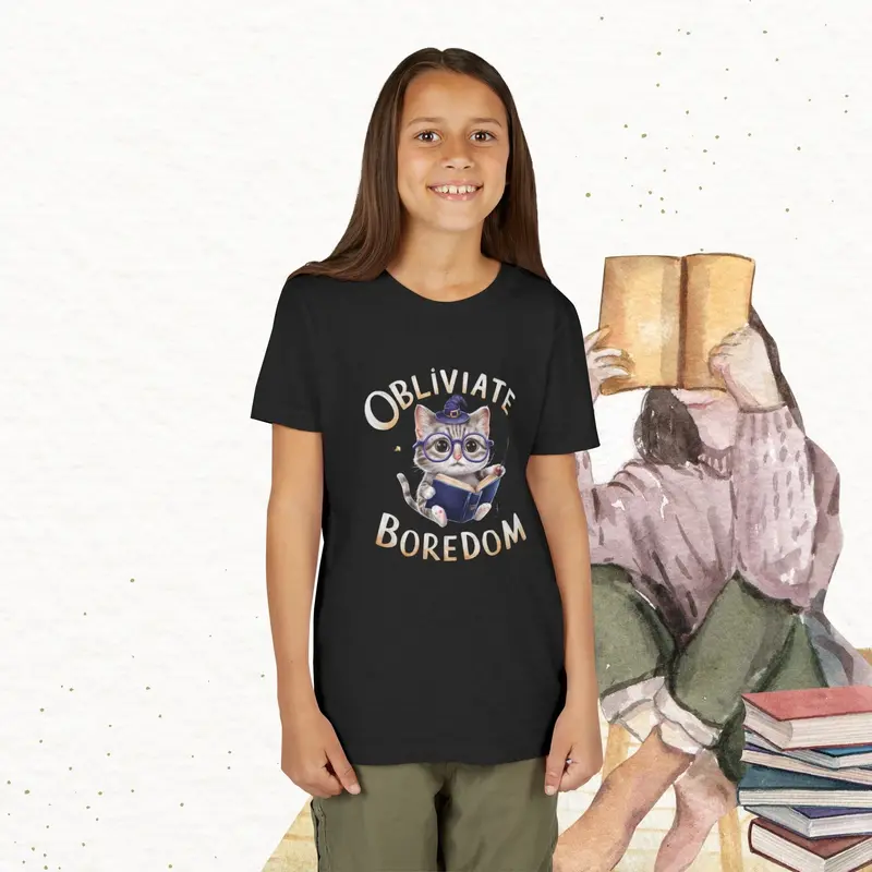 Obliviate Boredom Youth Heavy Cotton T-Shirt 20
