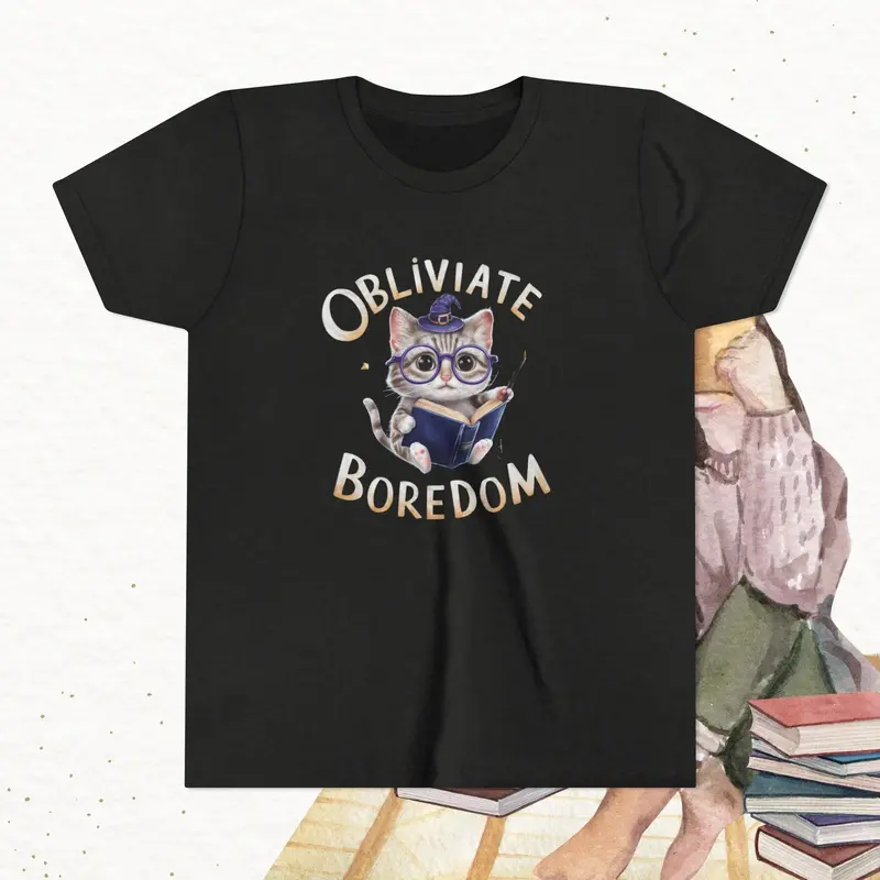 Obliviate Boredom Youth Heavy Cotton T-Shirt 7