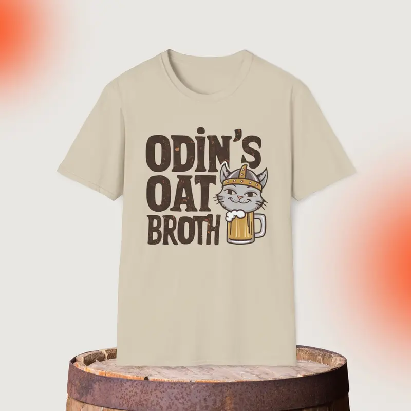 Odin Oat Broth Cotton Men T-Shirt 14