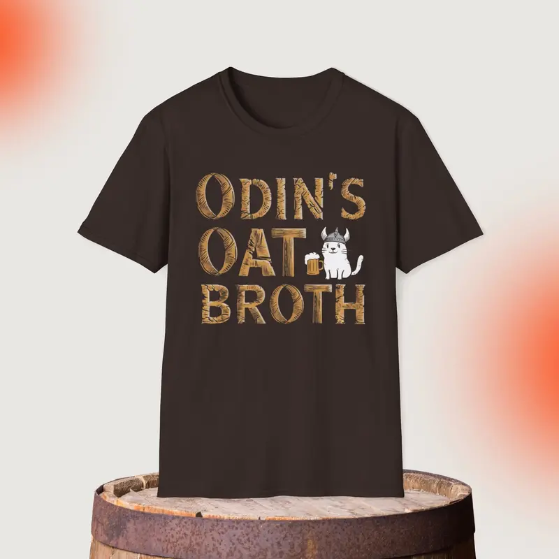 Odin Oat Broth Cotton Men T-Shirt 6