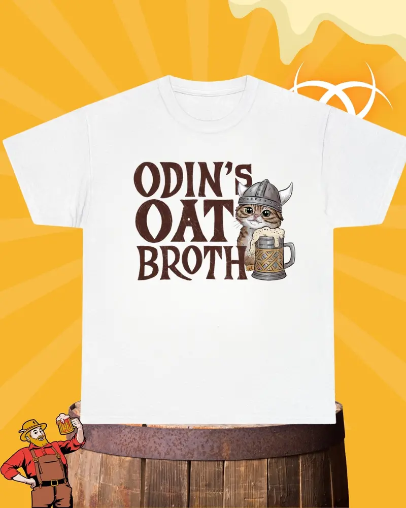 Odin Oath Broth Cotton T-Shirt 1
