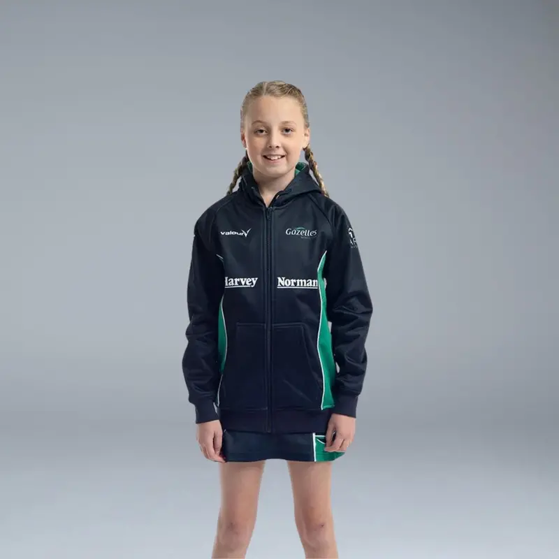 Old Gazelles Netball Club Zip Front Hoodie 3