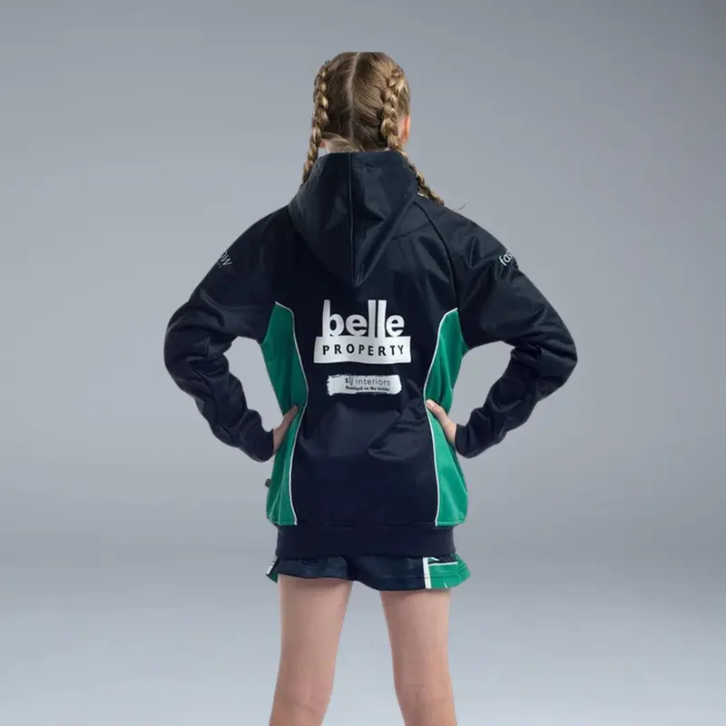 Old Gazelles Netball Club Zip Front Hoodie 5