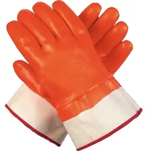 Orange Foam Pvc Dipped W/ Safety Cuff 1