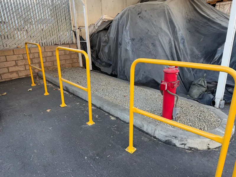 Osha Industrial Safety Railing (36" L X 42" H) - Yellow Guardrail 10