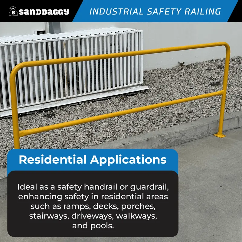 Osha Industrial Safety Railing (96" L X 42" H) - Yellow Guardrail 8