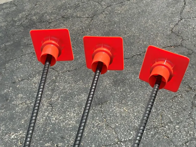 Osha Rebar Safety Caps (Impalement Protection) | Rebar #3 - #8 | T-Post Caps (Made In The Usa) 15