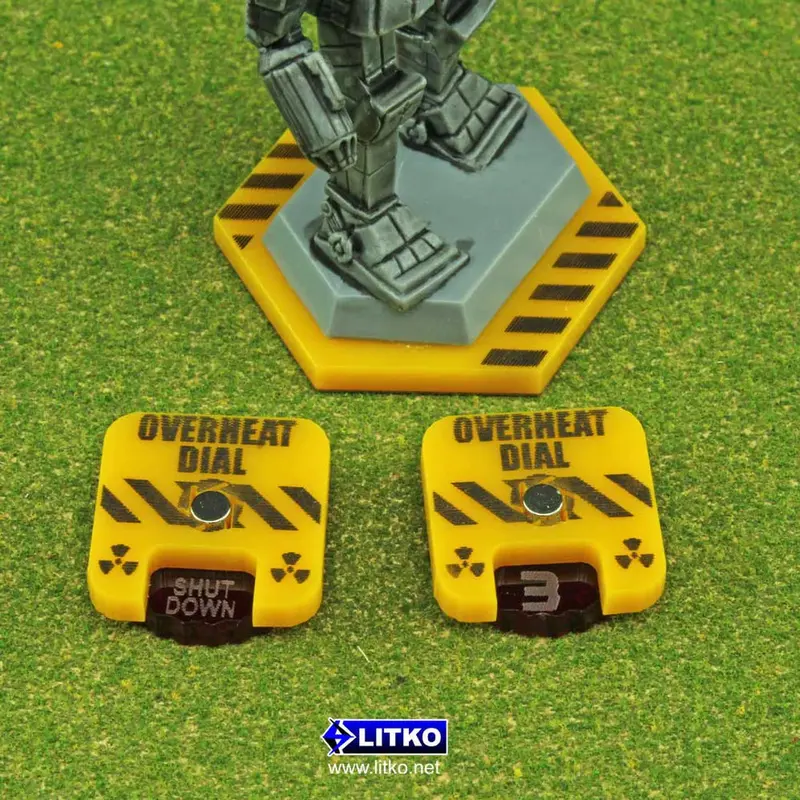 Overheat Dial 0-3 Compatible With Battletech: Alpha Strike (2) 2