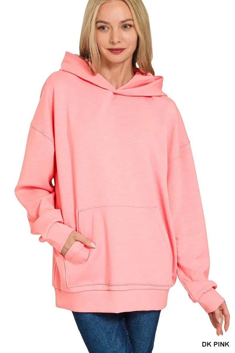 Oversized Scuba Hoodie With Kangaroo Pocket 1