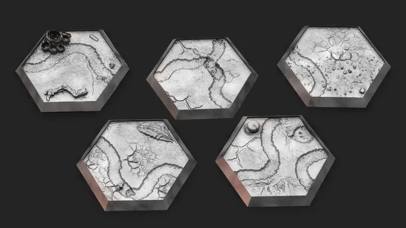 Parched Ravine Hex Bases (5) 1