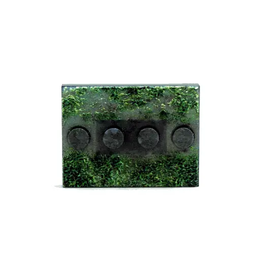 Patchy Grass And Dirt Floor - Minifig Stand 1