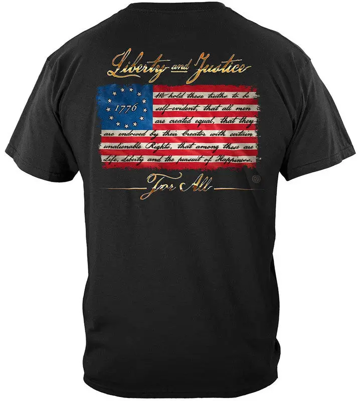 Patriotic 1776 Betsy Ross Flag Liberty And Justice For All #Rn2464 2