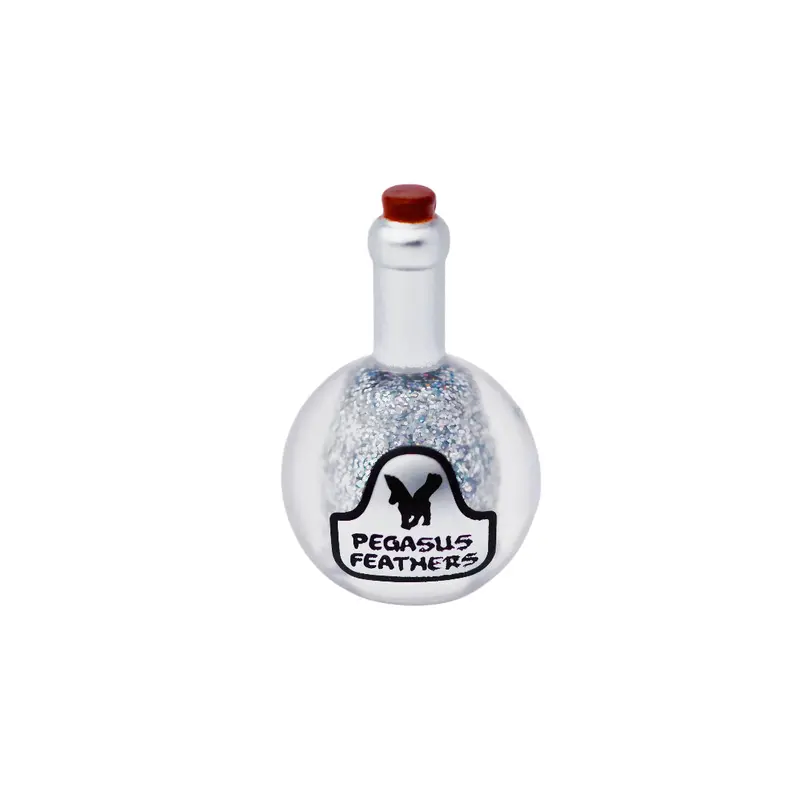 Pegasus Feathers Potion Bottle – Filled (Silver Glitter Resin) 1