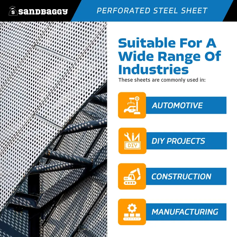 Perforated Steel Sheet 24" X 48" - Perforated Metal Sheet - 20 Gauge 6