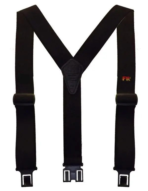 Perry Certified Flame Retardant Suspenders-Black 2