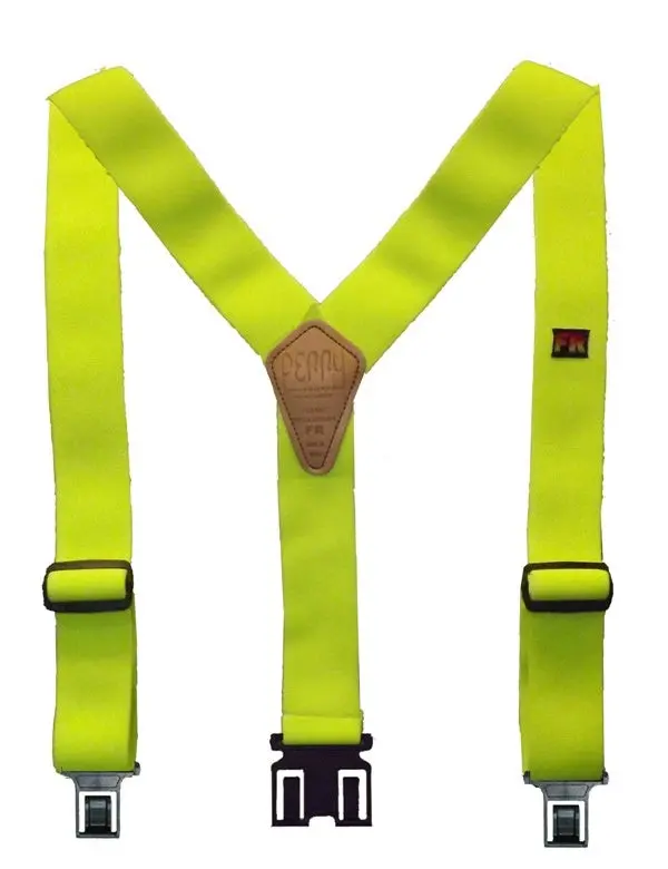 Perry Flame Retardant Suspenders- Lime 1