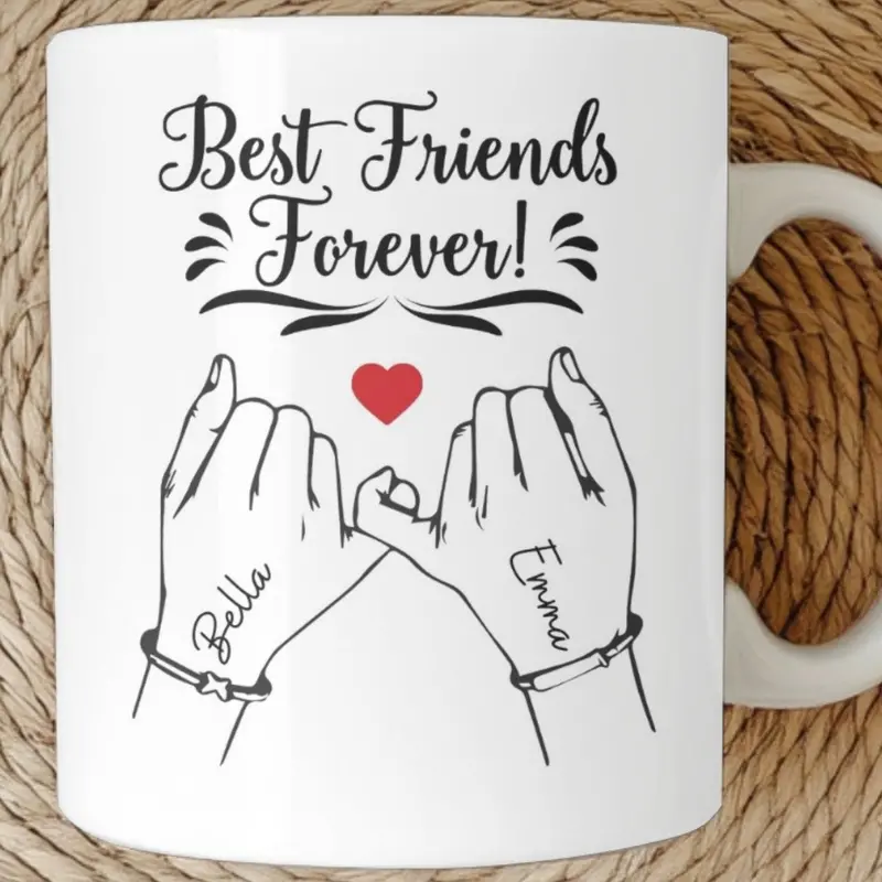 Personalized Best Friend Mug, Best Friend Gift, Christmas Gift For Best Friend, Best Friend Coffee Mug, Friendship Gifts 1