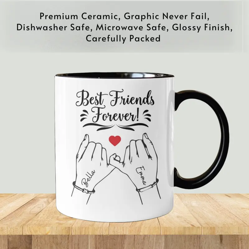 Personalized Best Friend Mug, Best Friend Gift, Christmas Gift For Best Friend, Best Friend Coffee Mug, Friendship Gifts 4