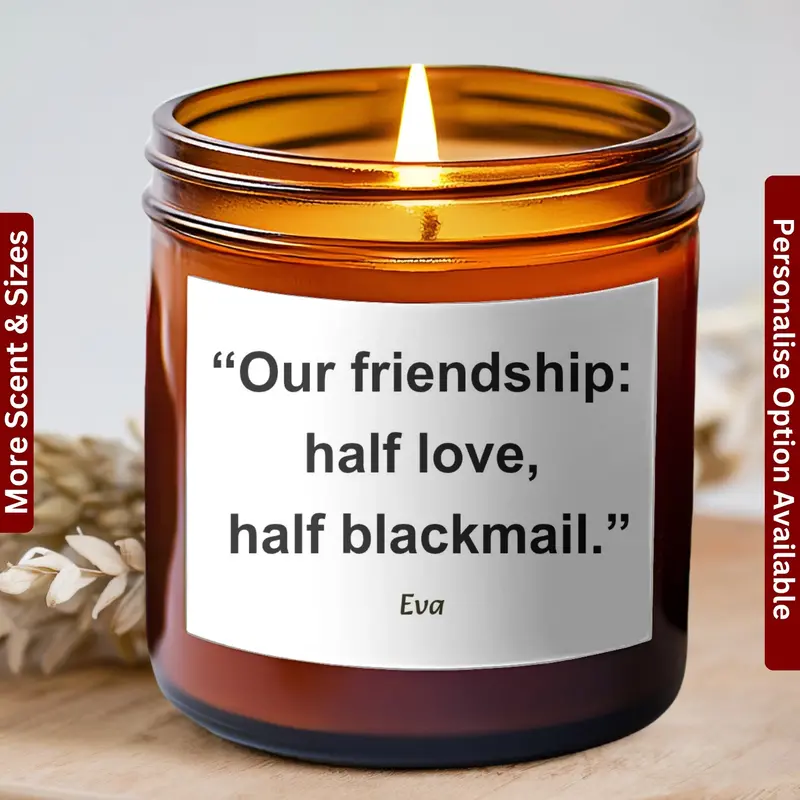 Personalized Birthday Gift For Friend! Funny Candle Gift, Friend Birthday Gift, Bff Gift, Gag Gift, Housewarming Gift Our Friendship 1