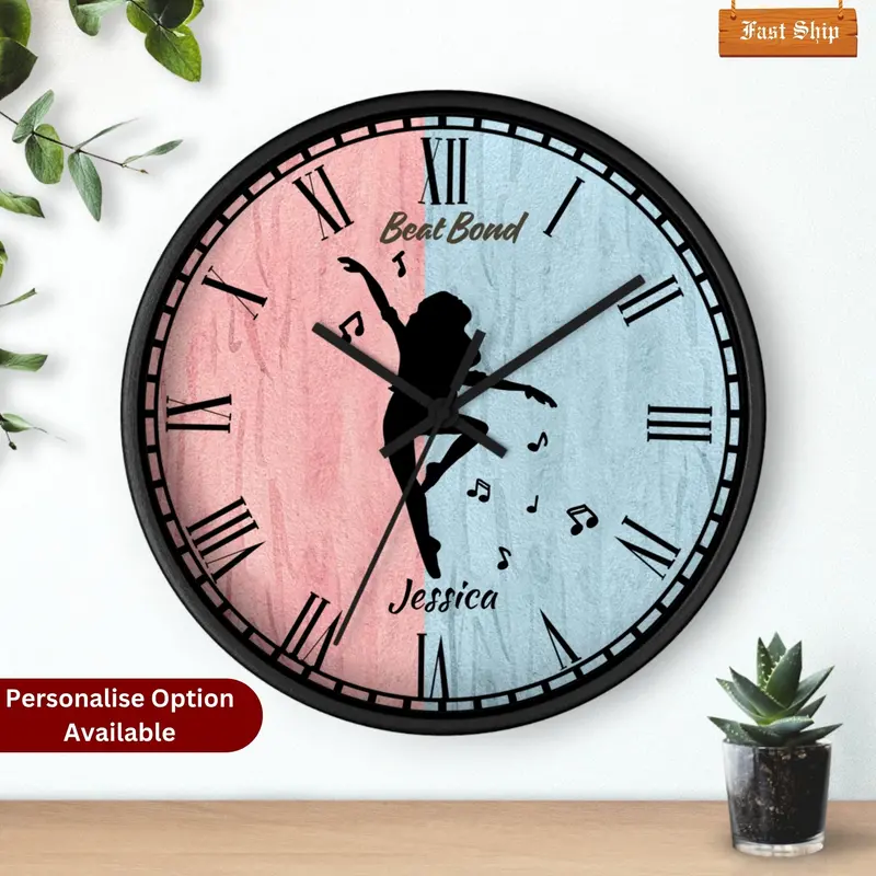 Personalized Dance Wall Clock  For Daughte 1