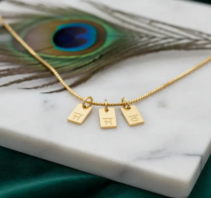 Personalized Letter And Symbol Necklace (Supports 1-3 Symbol Plaques) 5