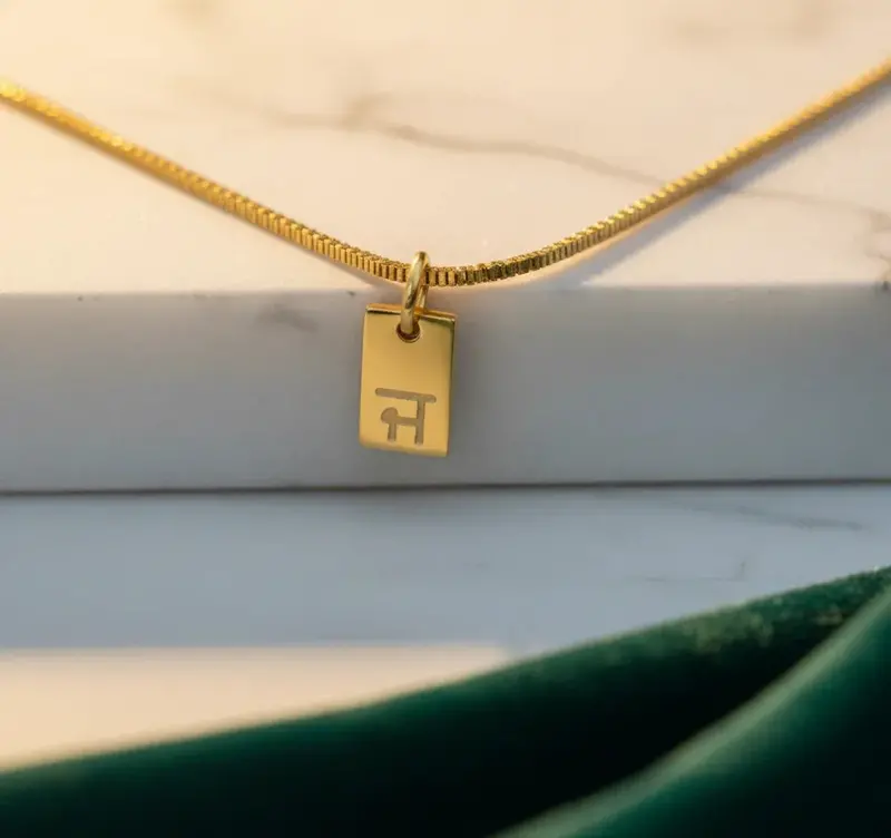 Personalized Letter And Symbol Necklace (Supports 1-3 Symbol Plaques) 8