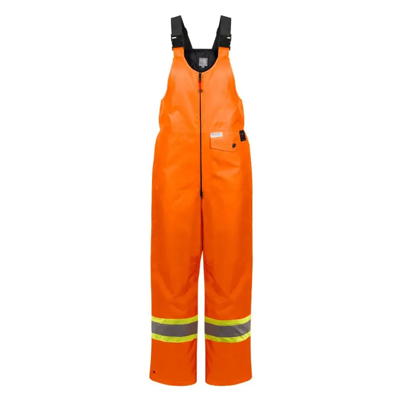 P&F Women’S High Visibility Insulated Waterproof Csa Safety Bib Overalls - Pf-9001 Orange 1