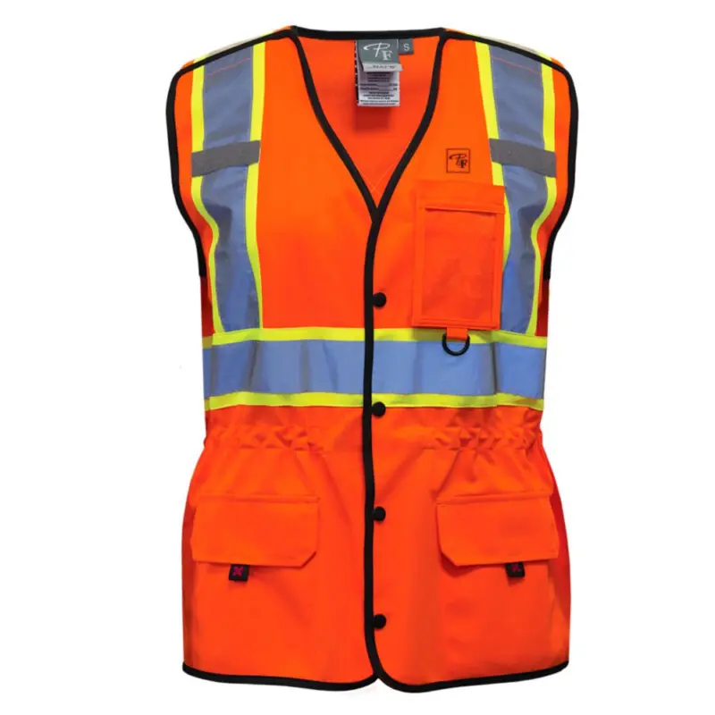 P&F Women's High Visibility Safety Vest Pf760 - Orange 1