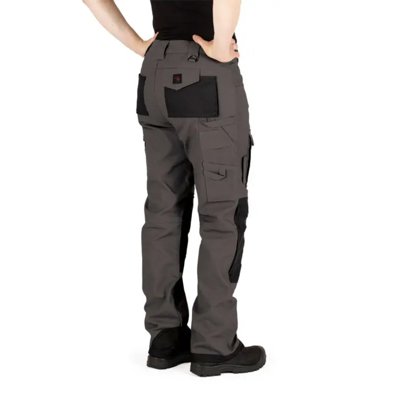 P&F Women's Stretch Duck Knee Pad Work Pants Pf877 - Grey 2
