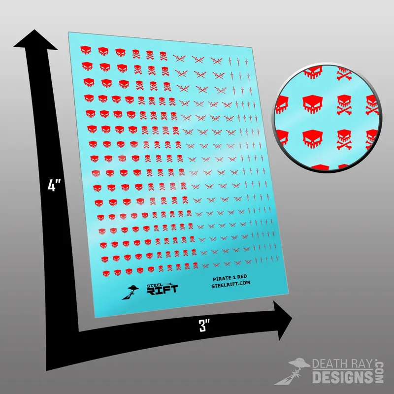 Pirate Red Decals 1