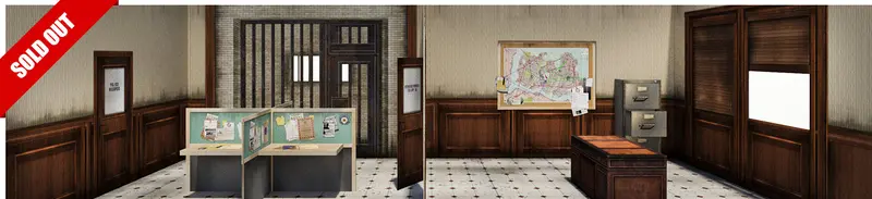 Police Station Pop-Up Diorama 1/12 1