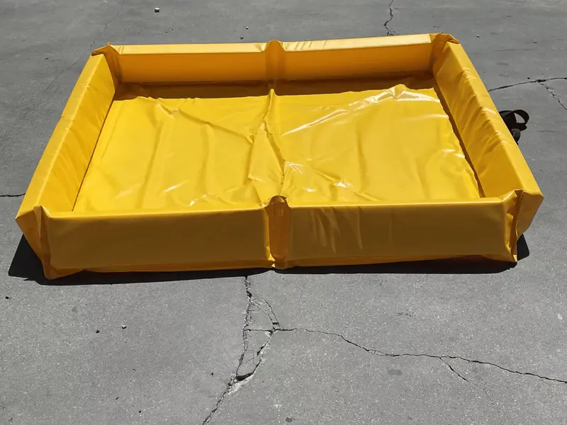Portable Concrete Washout Berm - Uv Resistant (4 Ft X 4 Ft X 5 Inch) 10
