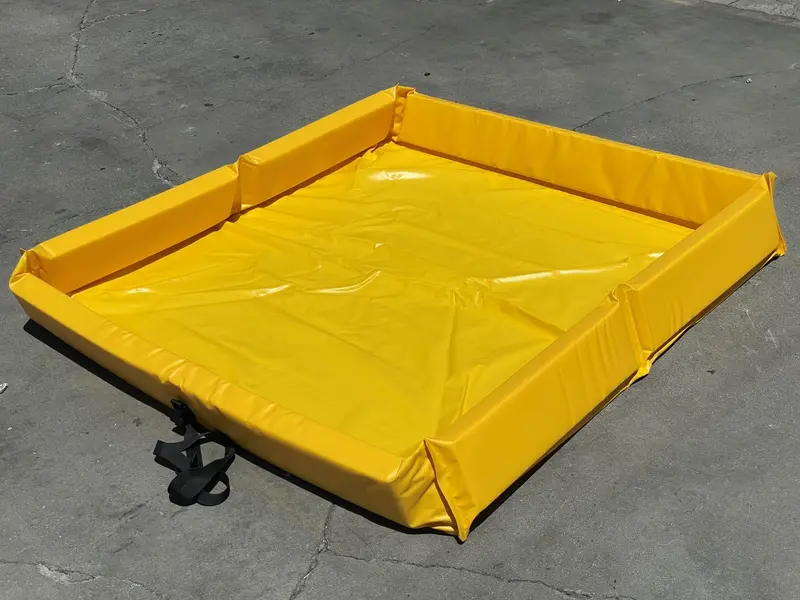Portable Spill Containment Berm - 4 Ft X 4 Ft X 5 Inch 10