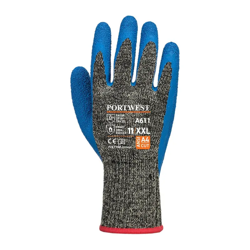 Portwest Aramid Hr Cut Latex Glove #A611 1