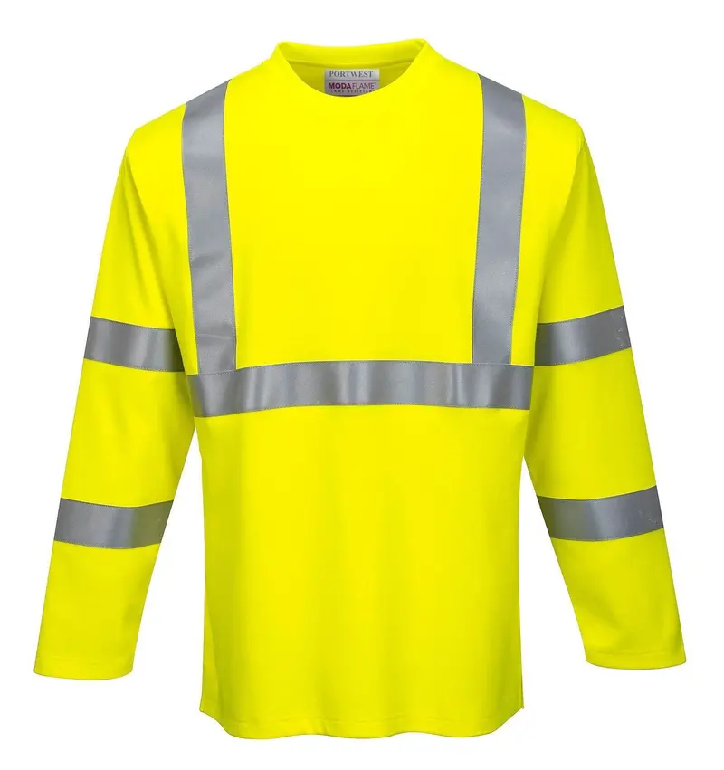Portwest Fr Hi-Vis Long Sleeve T-Shirt Fr96 1